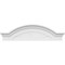 Ekena Millwork Segment Arch W/ Flankers Sunburst Architectural Grade PVC Pediment, 38"W x 10-1/2"H x 2-1/2"P PEDPS038X105SGF01 - alternate 4